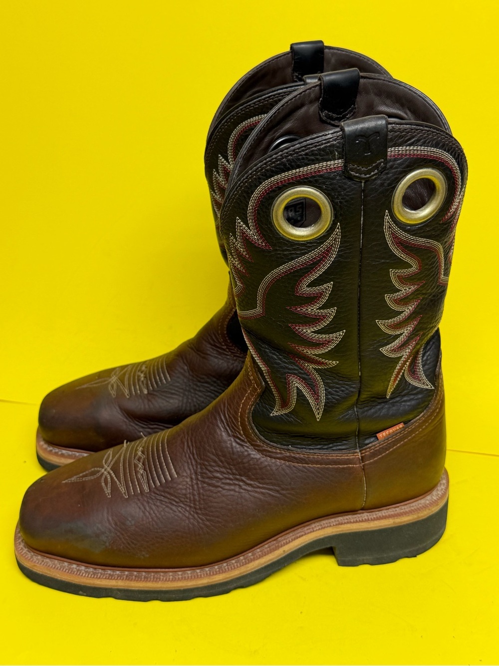 Tecovas Longhaul Waterproof Composite Toe Boots 10.5D M10083TOB Black Tobacco
